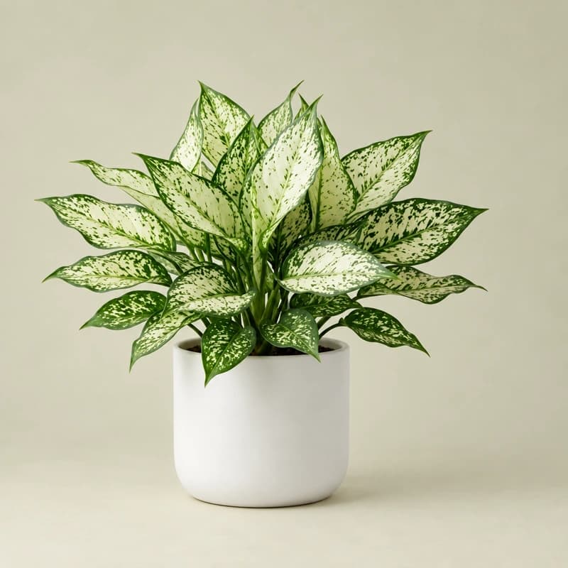 Aglaonema Snow White single plant